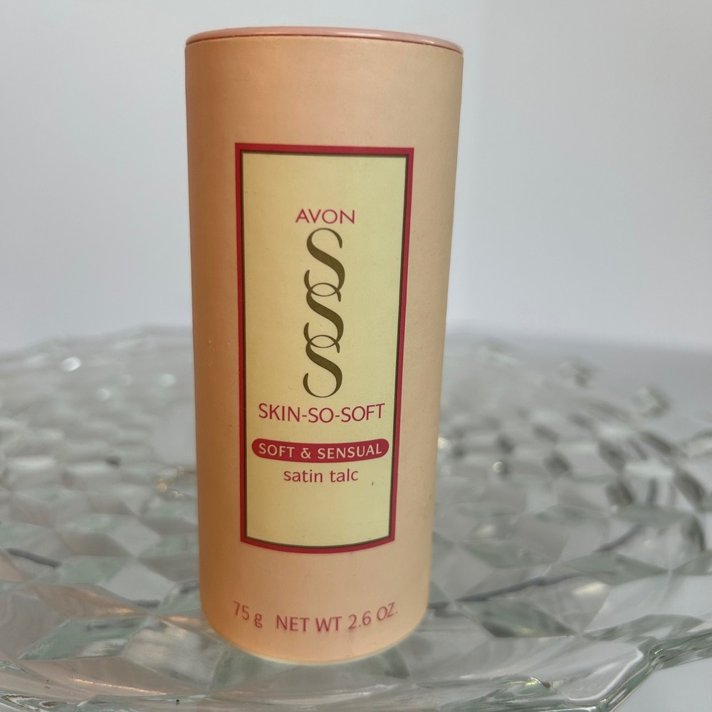 Avon Skin So Soft Soft & Sensual Satin Talc Powder Vintage SSS